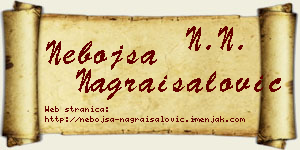 Nebojša Nagraisalović vizit kartica